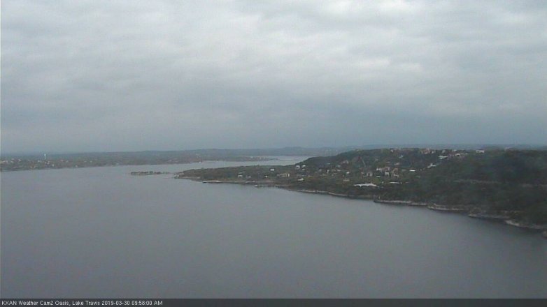 Lake Travis webcam, March 30, 2019 9:00 AM CT