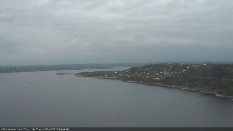 Lake Travis webcam, March 30, 2019 9:05 AM CT