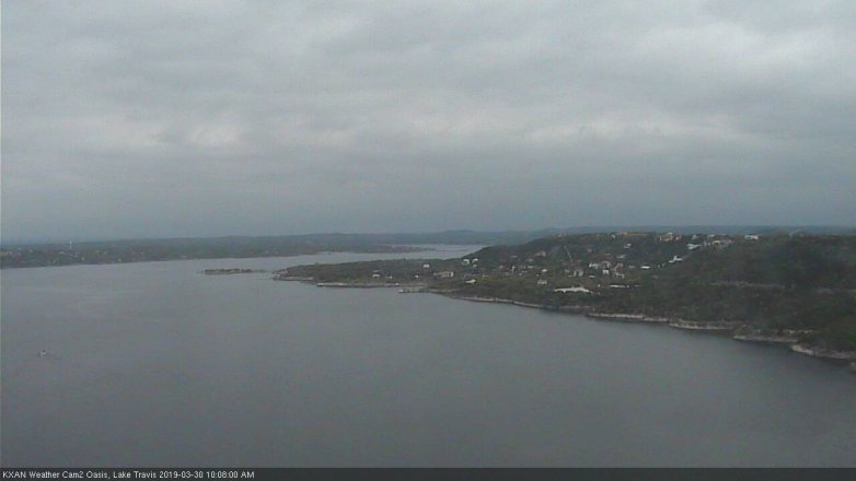 Lake Travis webcam, March 30, 2019 9:10 AM CT