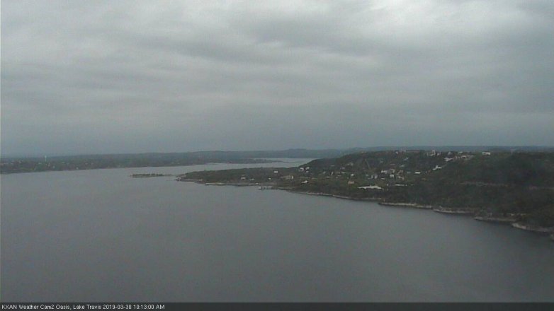 Lake Travis webcam, March 30, 2019 9:15 AM CT