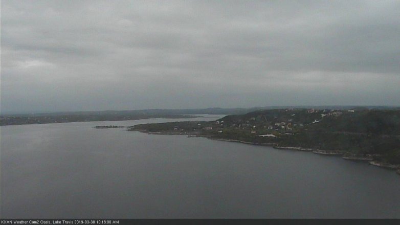 Lake Travis webcam, March 30, 2019 9:20 AM CT