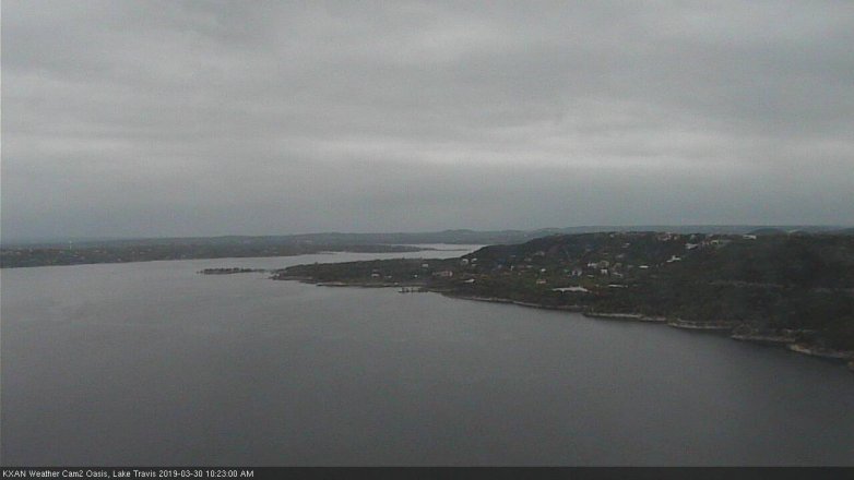 Lake Travis webcam, March 30, 2019 9:25 AM CT