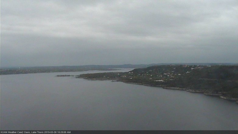 Lake Travis webcam, March 30, 2019 9:30 AM CT