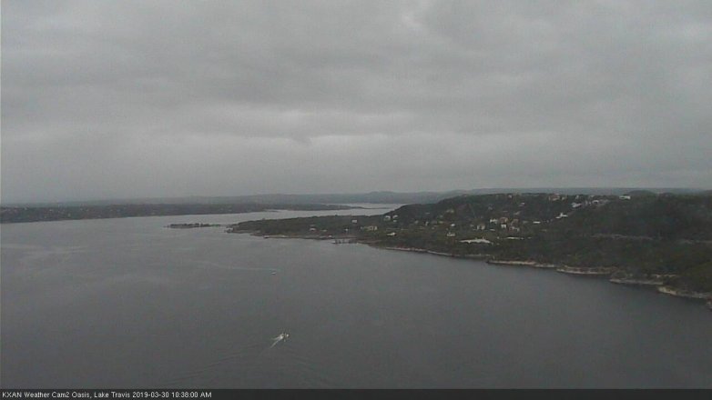 Lake Travis webcam, March 30, 2019 9:40 AM CT