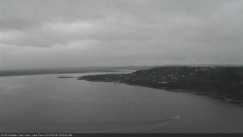 Lake Travis webcam, March 30, 2019 9:45 AM CT