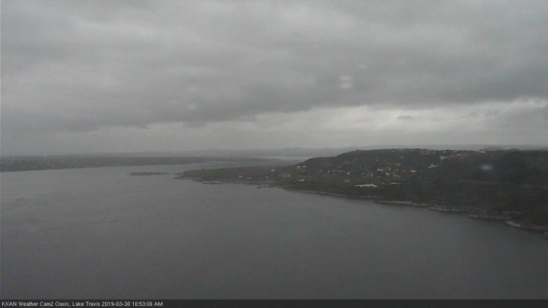Lake Travis webcam, March 30, 2019 9:55 AM CT