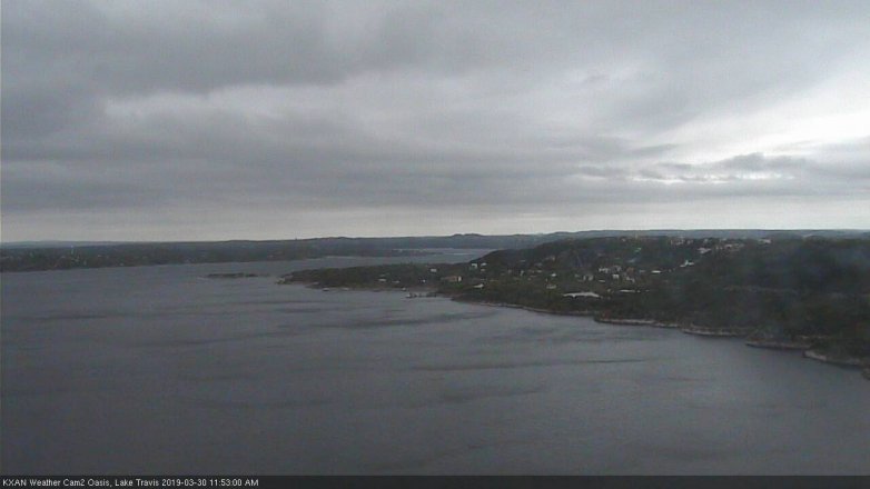Lake Travis webcam, March 30, 2019 10:55 AM CT