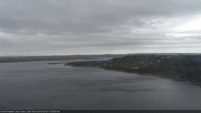 Lake Travis webcam, March 30, 2019 11:00 AM CT