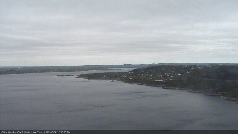 Lake Travis webcam, March 30, 2019 11:55 AM CT
