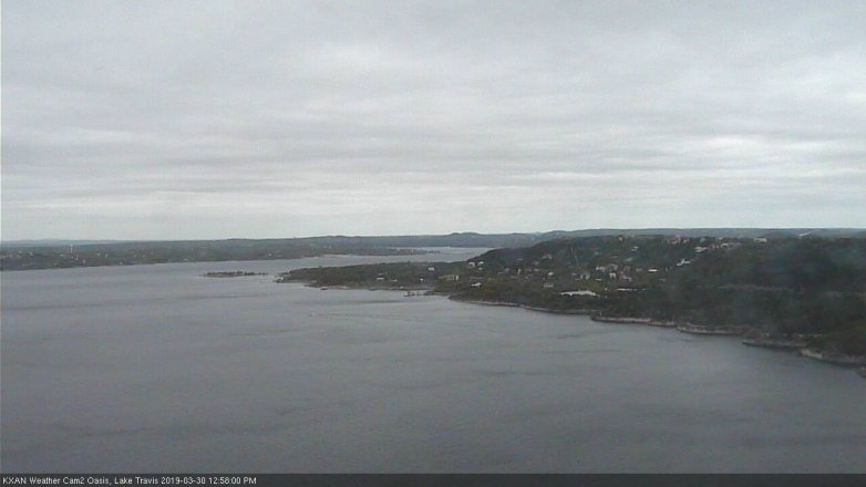 Lake Travis webcam, March 30, 2019 12:00 PM CT