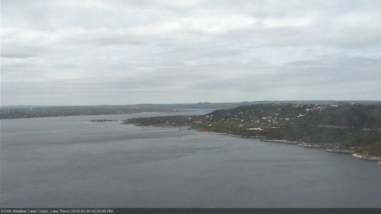 Lake Travis webcam, March 30, 2019 1:05 PM CT