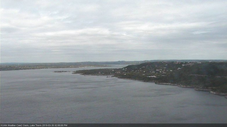 Lake Travis webcam, March 30, 2019 1:10 PM CT