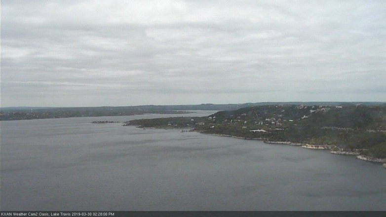 Lake Travis webcam, March 30, 2019 1:30 PM CT
