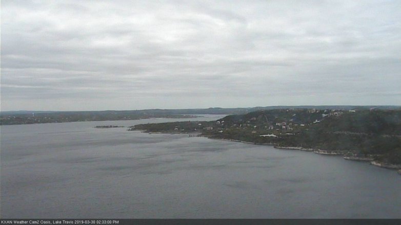 Lake Travis webcam, March 30, 2019 1:35 PM CT