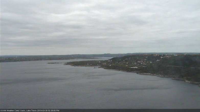Lake Travis webcam, March 30, 2019 1:40 PM CT