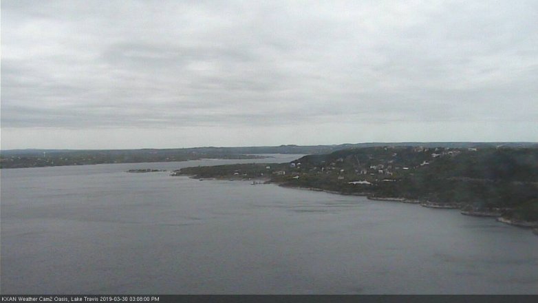 Lake Travis webcam, March 30, 2019 2:10 PM CT