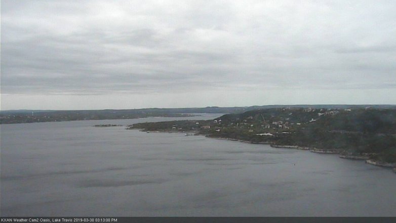 Lake Travis webcam, March 30, 2019 2:15 PM CT
