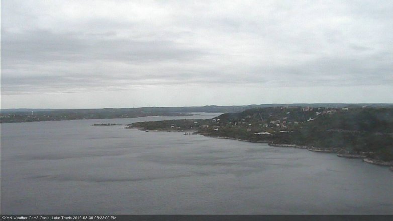 Lake Travis webcam, March 30, 2019 2:25 PM CT