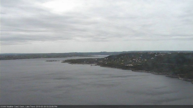 Lake Travis webcam, March 30, 2019 2:35 PM CT