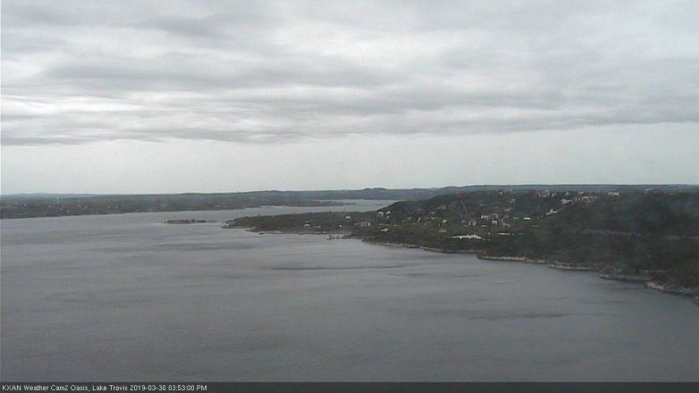 Lake Travis webcam, March 30, 2019 2:55 PM CT