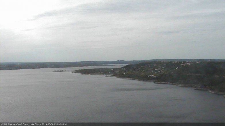 Lake Travis webcam, March 30, 2019 4:05 PM CT