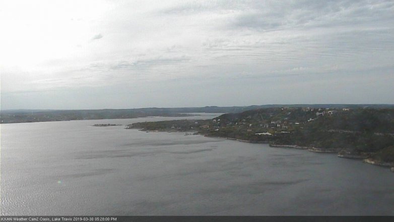 Lake Travis webcam, March 30, 2019 4:30 PM CT