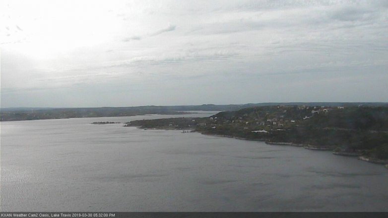Lake Travis webcam, March 30, 2019 4:35 PM CT