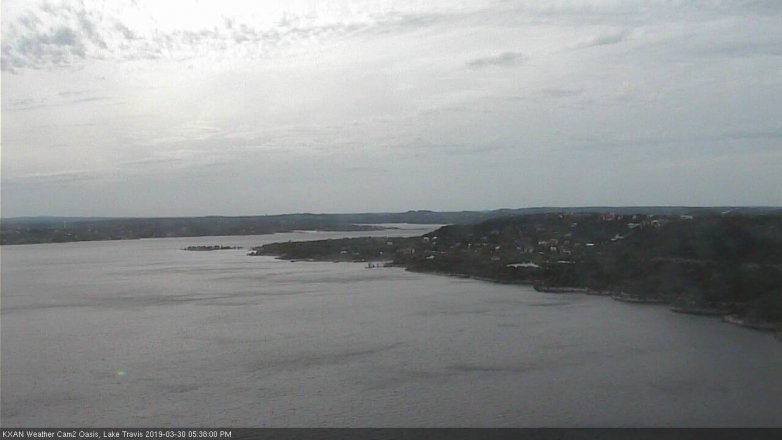 Lake Travis webcam, March 30, 2019 4:40 PM CT