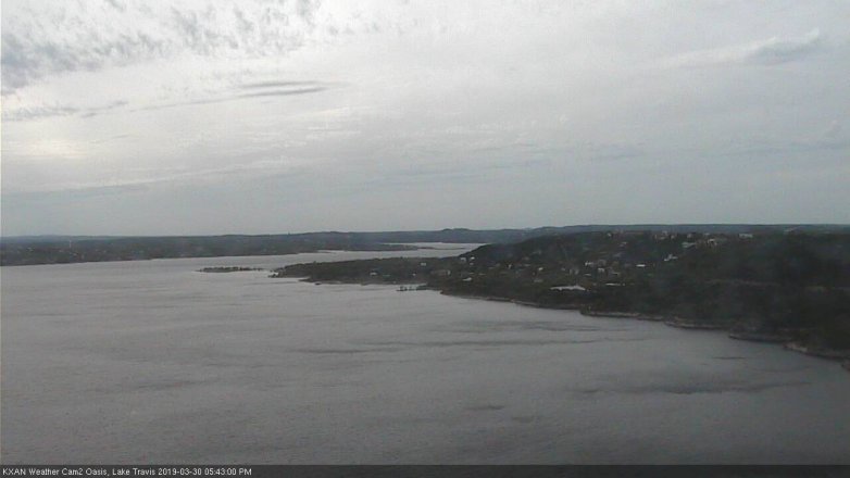 Lake Travis webcam, March 30, 2019 4:45 PM CT