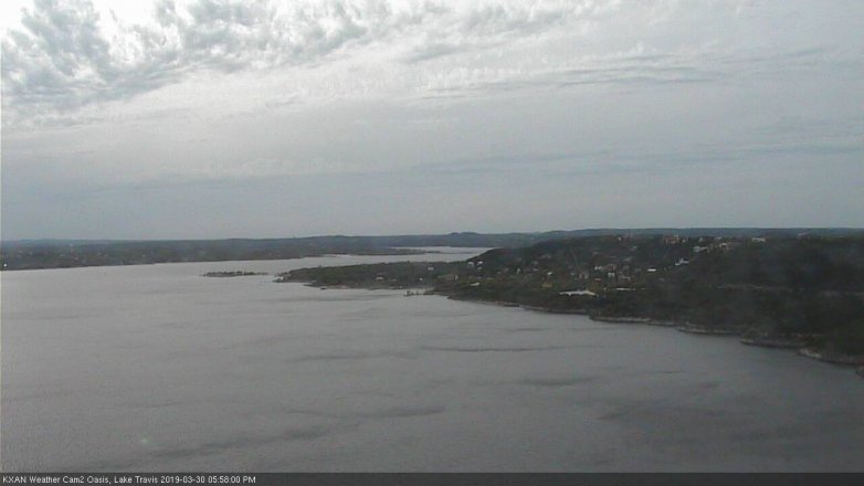 Lake Travis webcam, March 30, 2019 5:00 PM CT