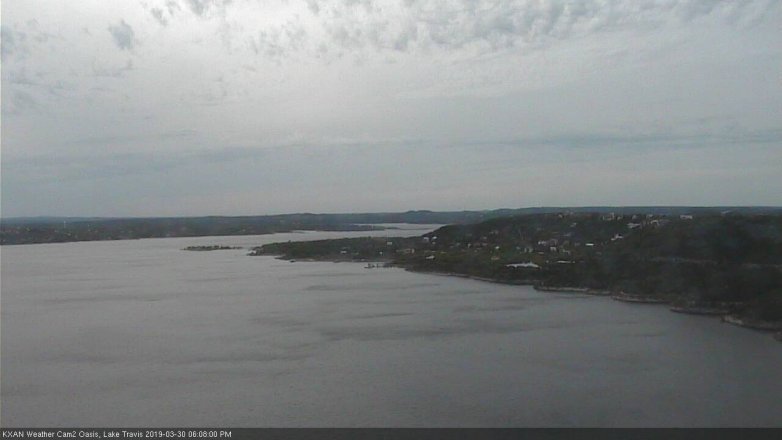 Lake Travis webcam, March 30, 2019 5:10 PM CT