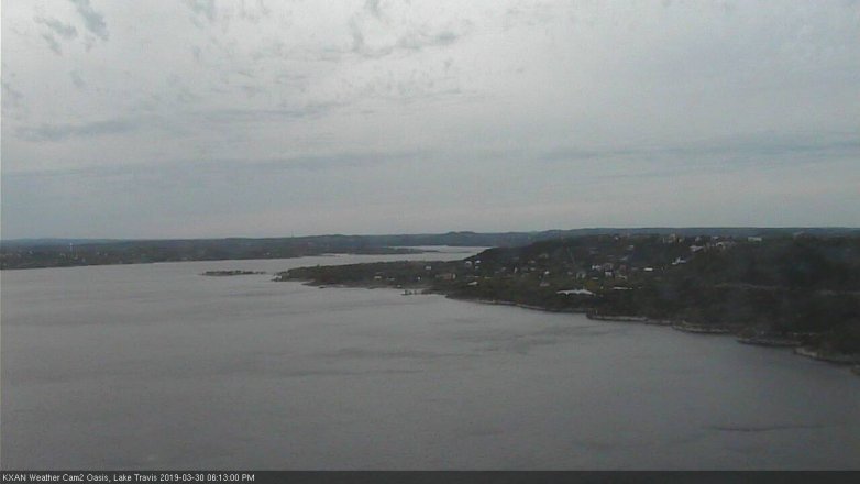 Lake Travis webcam, March 30, 2019 5:15 PM CT