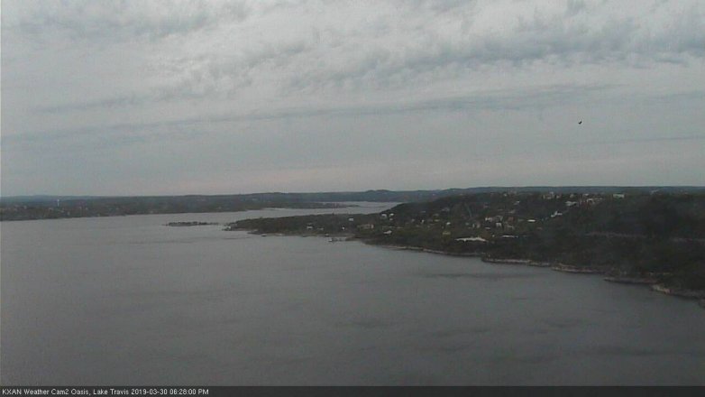 Lake Travis webcam, March 30, 2019 5:30 PM CT