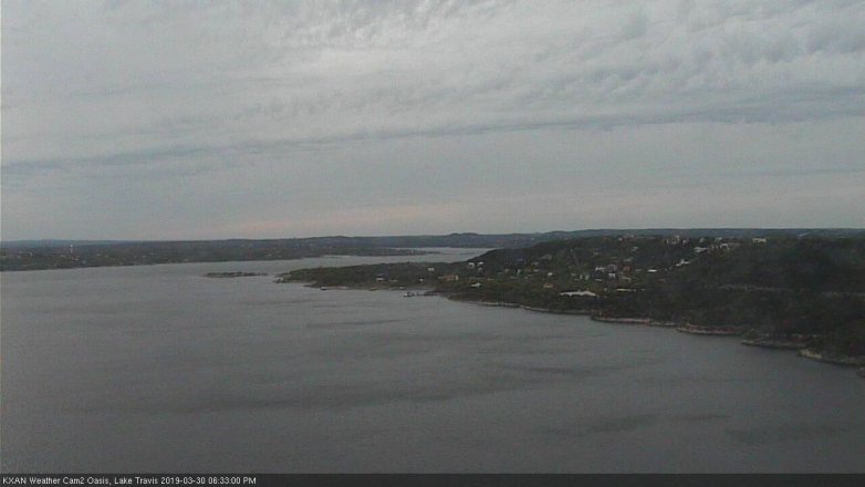 Lake Travis webcam, March 30, 2019 5:35 PM CT