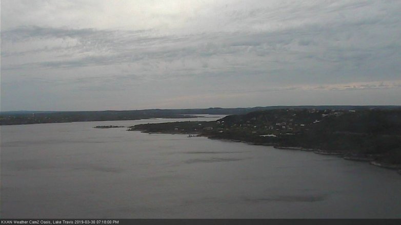 Lake Travis webcam, March 30, 2019 6:20 PM CT