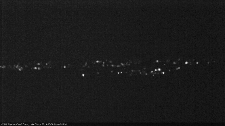 Lake Travis webcam, March 30, 2019 7:50 PM CT