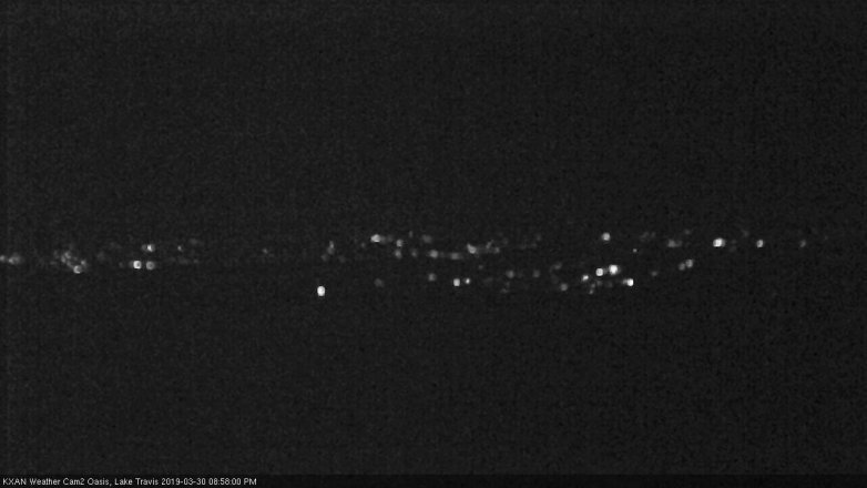 Lake Travis webcam, March 30, 2019 8:00 PM CT