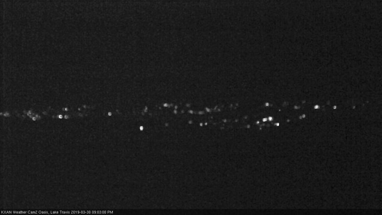 Lake Travis webcam, March 30, 2019 8:05 PM CT