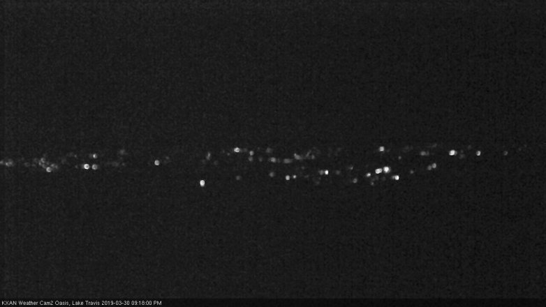 Lake Travis webcam, March 30, 2019 8:20 PM CT