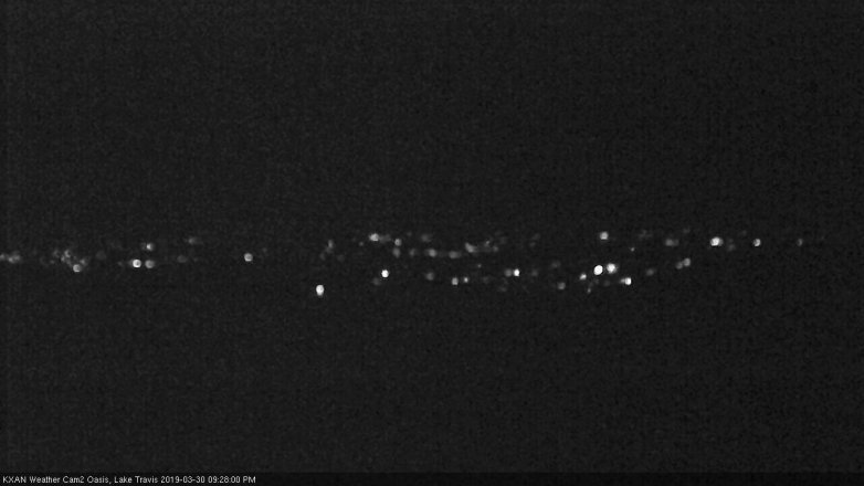 Lake Travis webcam, March 30, 2019 8:30 PM CT