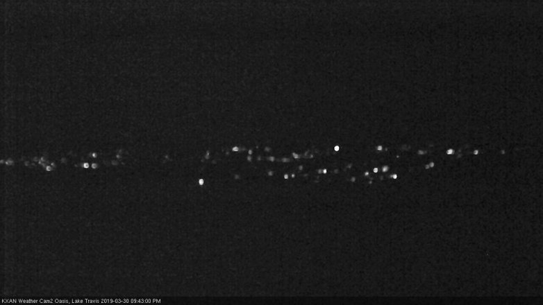 Lake Travis webcam, March 30, 2019 8:45 PM CT