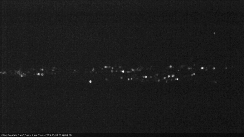 Lake Travis webcam, March 30, 2019 8:50 PM CT