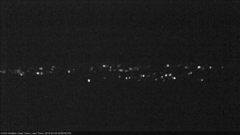 Lake Travis webcam, March 30, 2019 9:00 PM CT
