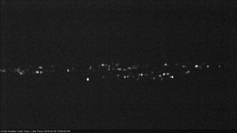 Lake Travis webcam, March 30, 2019 9:10 PM CT