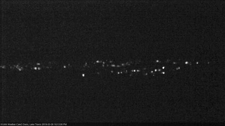 Lake Travis webcam, March 30, 2019 9:15 PM CT