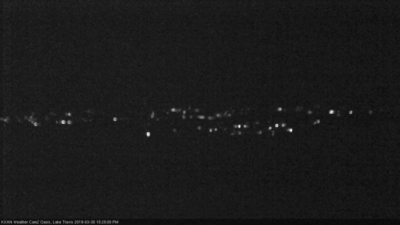 Lake Travis webcam, March 30, 2019 9:30 PM CT