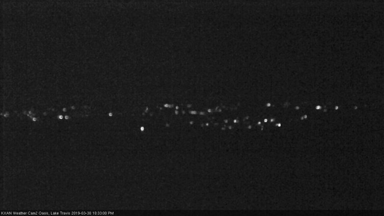 Lake Travis webcam, March 30, 2019 9:35 PM CT