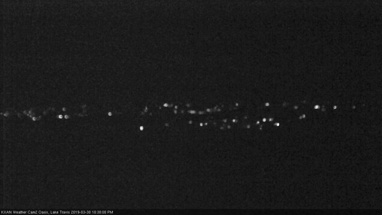 Lake Travis webcam, March 30, 2019 9:40 PM CT