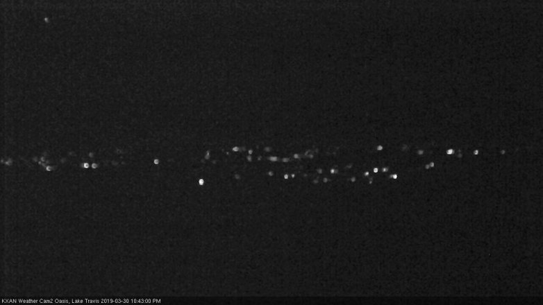 Lake Travis webcam, March 30, 2019 9:45 PM CT