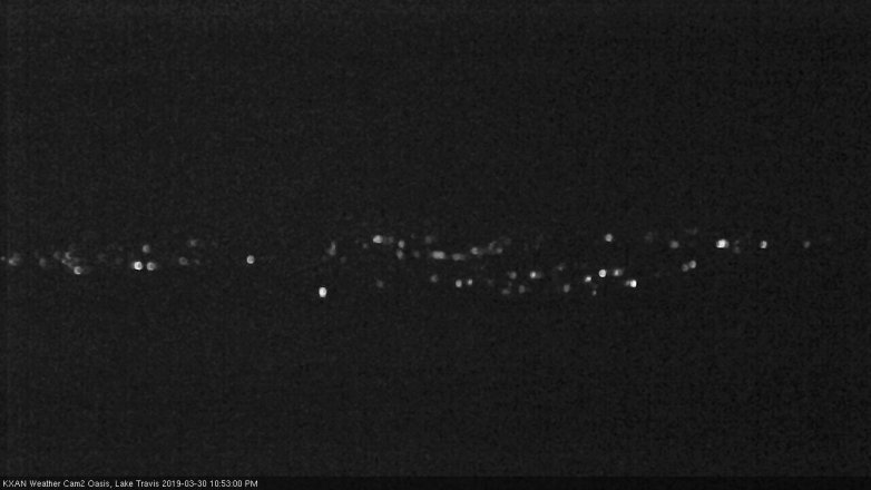 Lake Travis webcam, March 30, 2019 9:55 PM CT